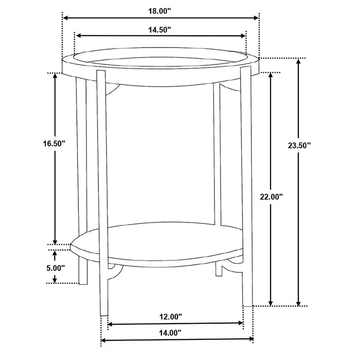 Adhvik End Table