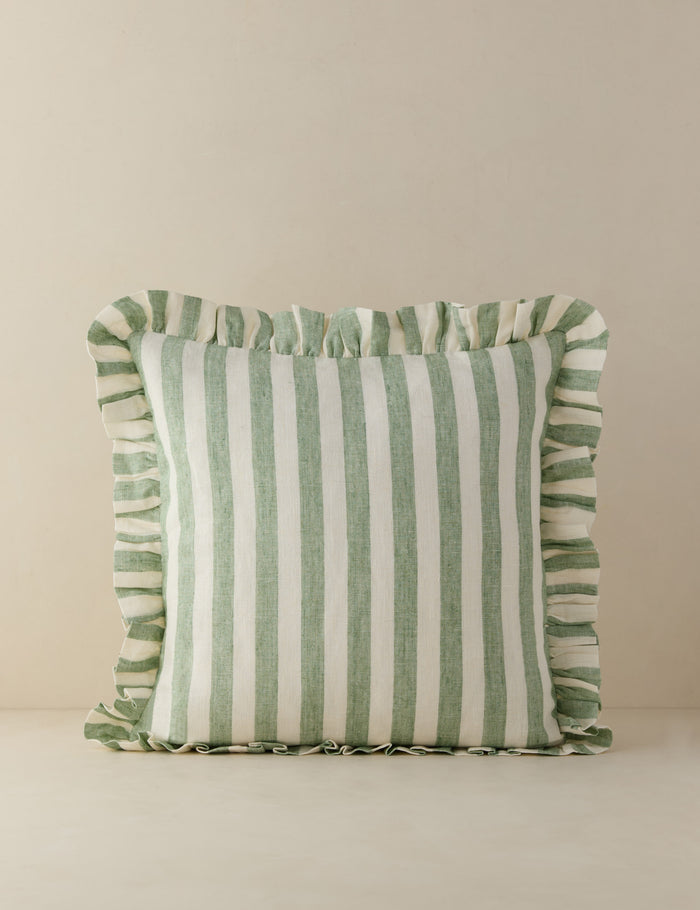 Mint and Ivory / Square / Pillow Cover Only