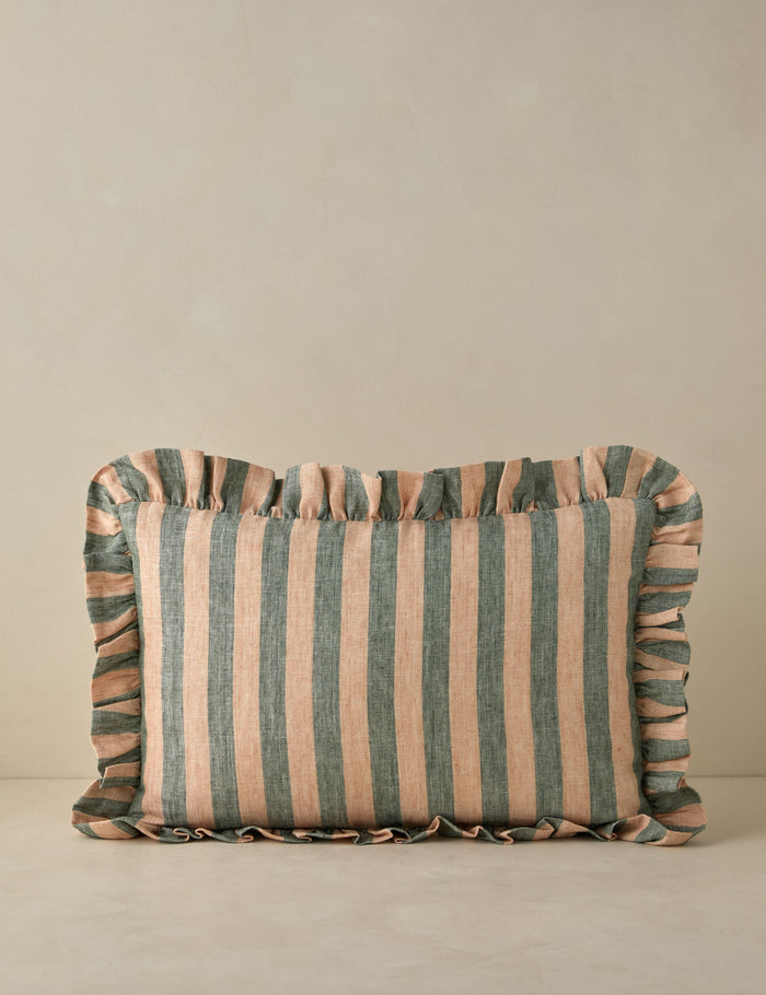 Blush and Jade / Lumbar / Pillow Cover Only