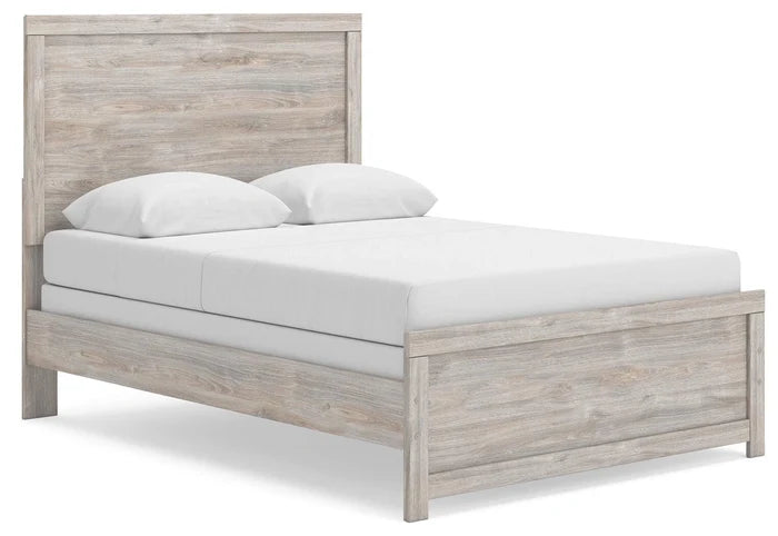 Gray / Full / Panel Bed