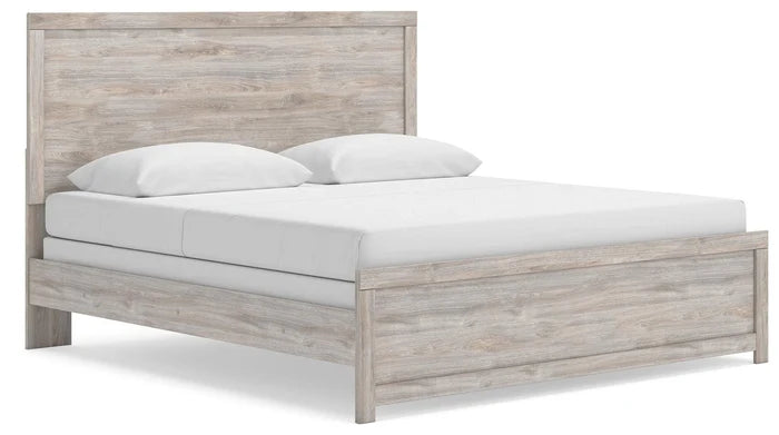 Gray / King / Panel Bed
