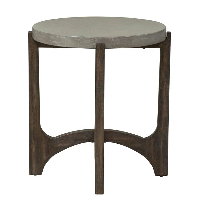 Cascade End Table in Wire Brush Rustic Brown image