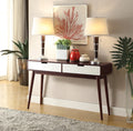 Christa Espresso & White Sofa Table