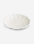 #color::white | Coralie delicate sculptural decorative Bowl.