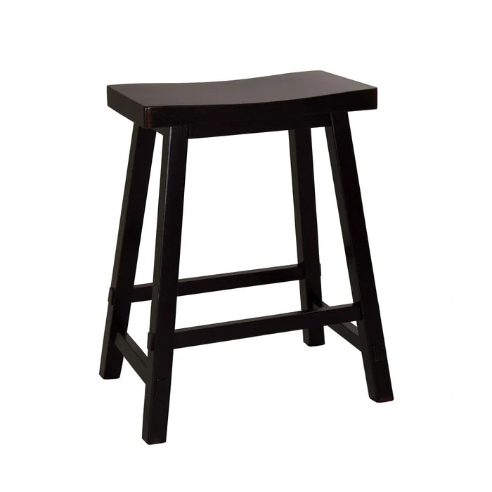 Creations 24 Inch Sawhorse Counter Stool - Black (RTA) image