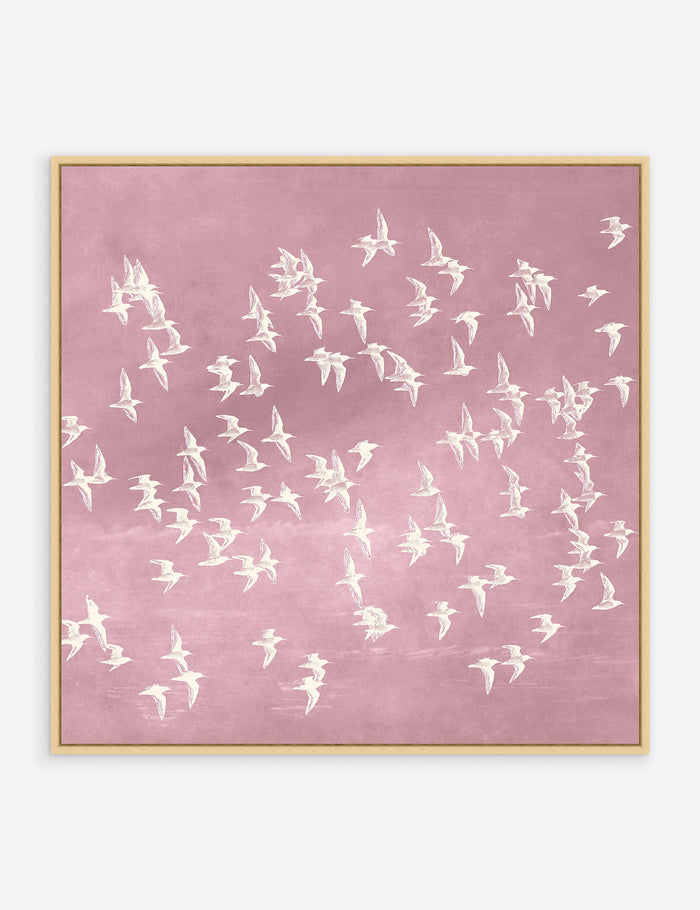 Pink / 28" x 28" / Oak
