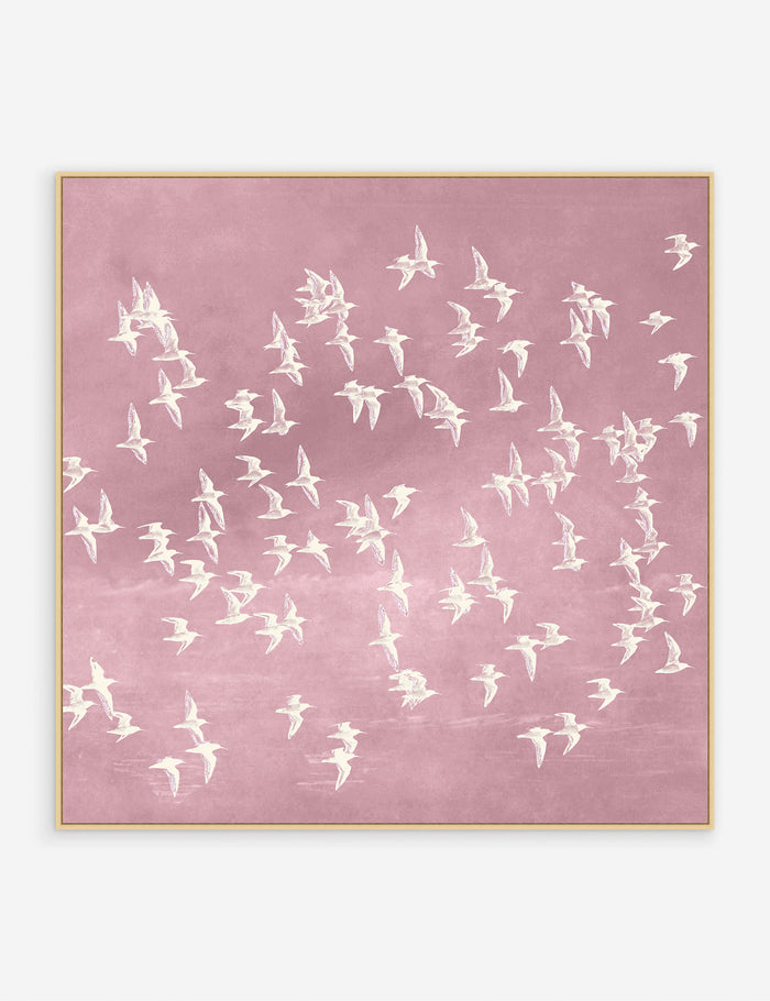 Pink / 38" x 38" / Oak