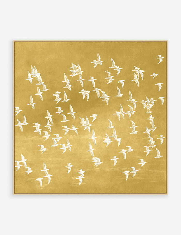 Mustard / 48" x 48" / Oak