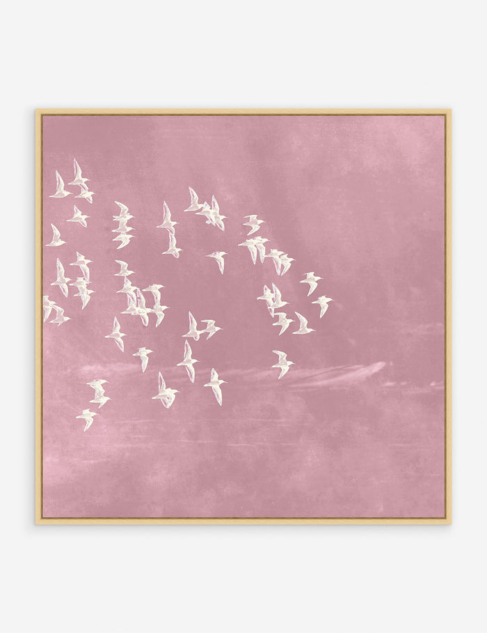 Pink / 28" x 28" / Oak