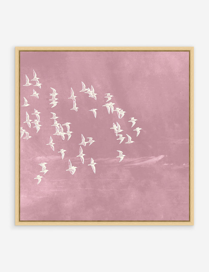 Pink / 18" x 18" / Oak