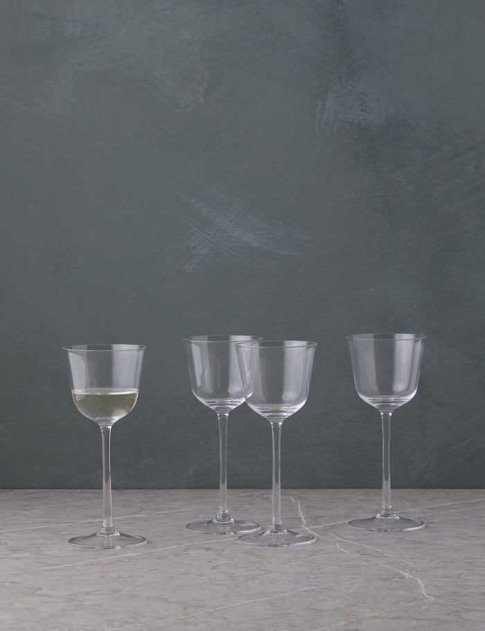 Clear / White Wine Glasses -Set of 4