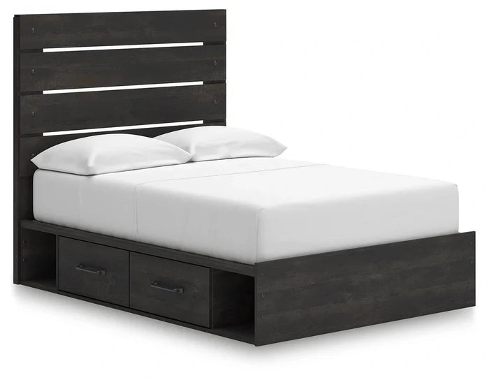 Full / Panel Bed w/ Storage Drawers (2)