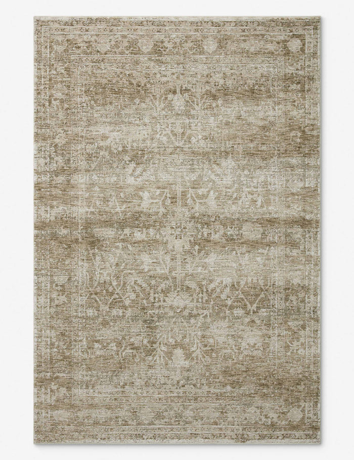Khaki and Beige / 2' x 3'4"