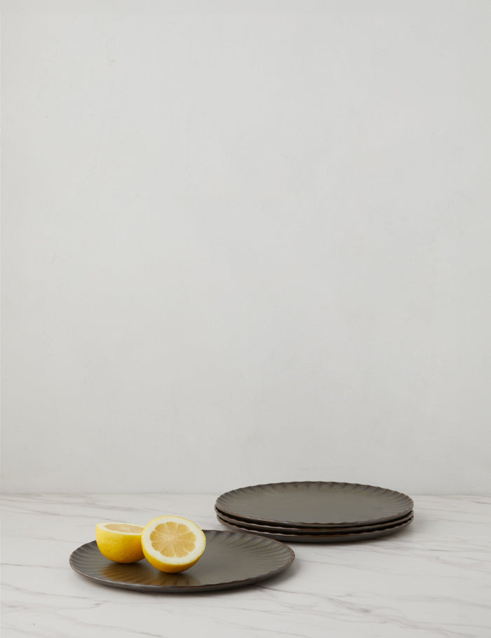 Salad Plates -Set of 4 / Green