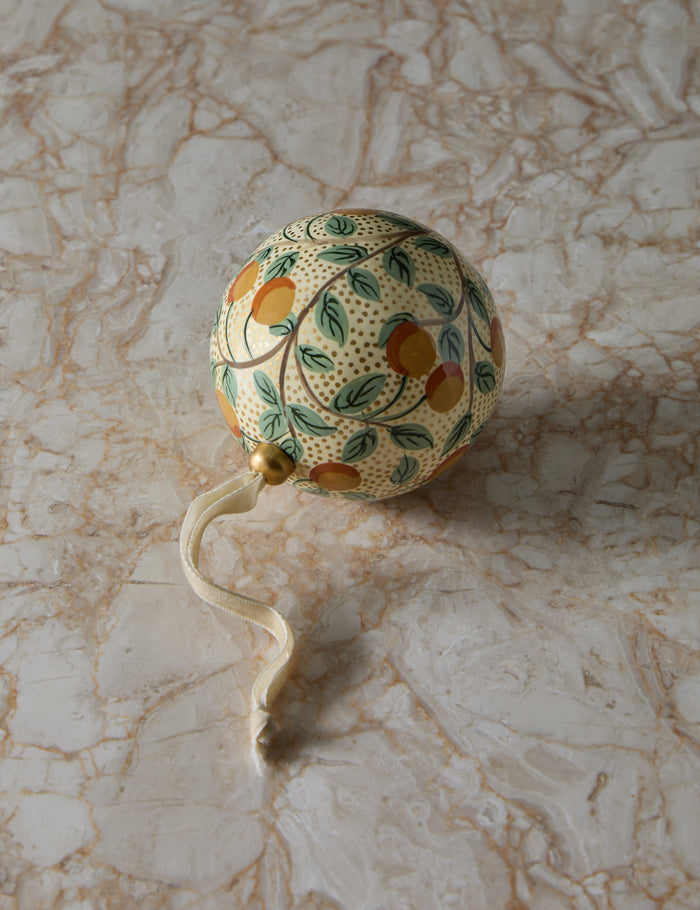 #style::oranges | Joelle paper mache ornament
