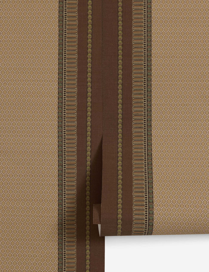 #color::maroon | Lansbury Grasscloth Wallpaper Mural by Jake Arnold