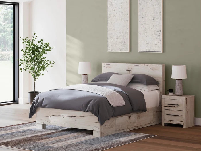 Queen / Panel Bed w/ Side Storage Drawers (2)