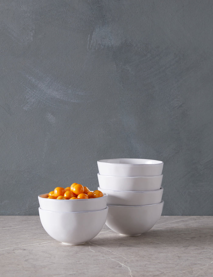 White / Fruit Bowls -Set of 6