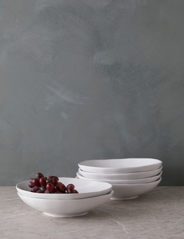 White / Pasta Bowls -Set of 6