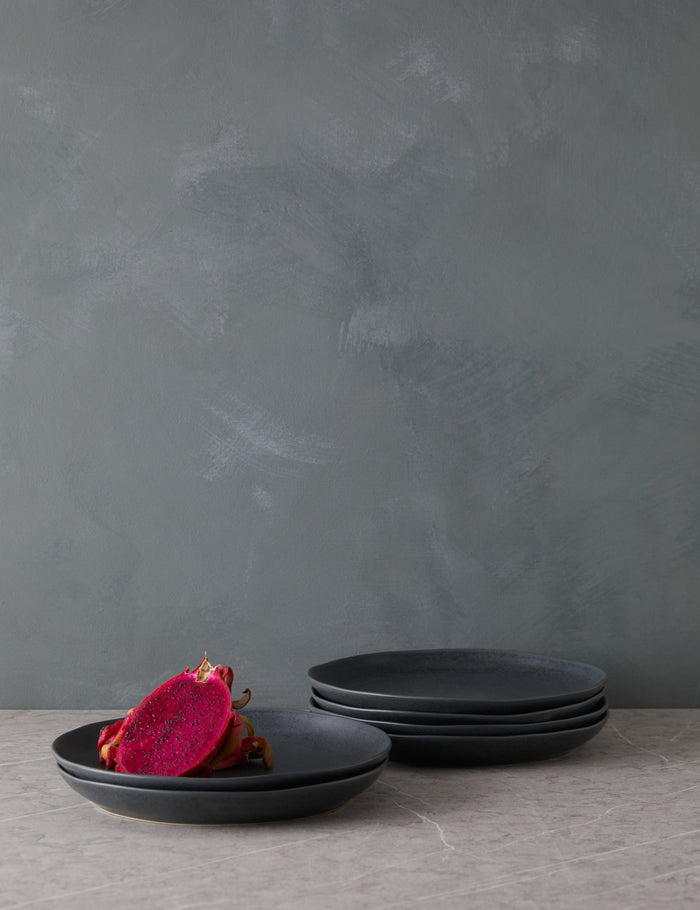 Black / Dinner Plates -Set of 6