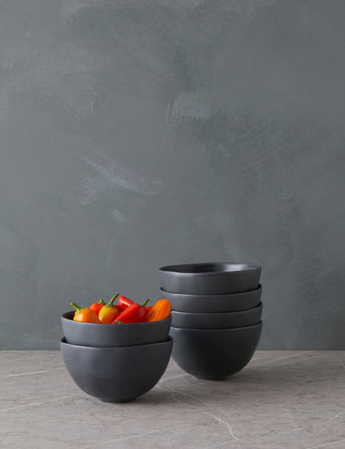 Black / Cereal Bowls -Set of 6