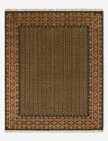 #color::ochre #size::2--x-3- #size::2-6--x-8--runner #size::3--x-5- #size::4--x-6- #size::5--x-8- #size::6--x-9- #size::8--x-10- #size::9--x-12- #size::10--x-14- #size::12--x-15- | Manca traditional geometric motif hand-knotted wool rug.