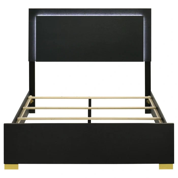 Marceline Panel Bed with LED Lighting