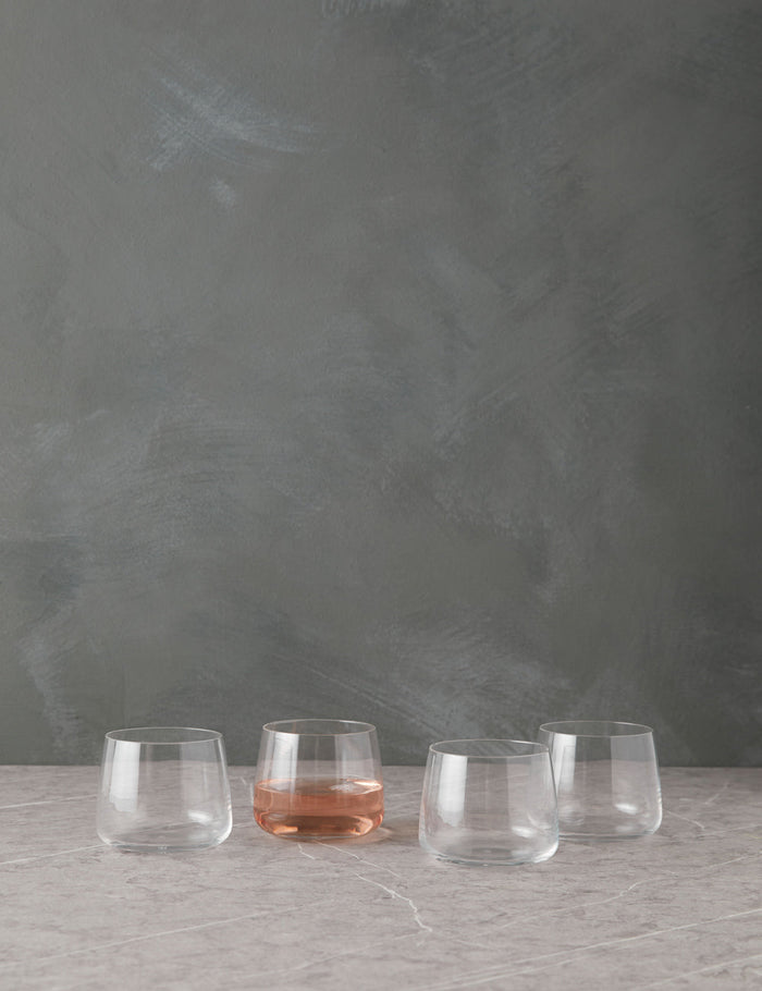Stemless Wine Glasses -Set of 4
