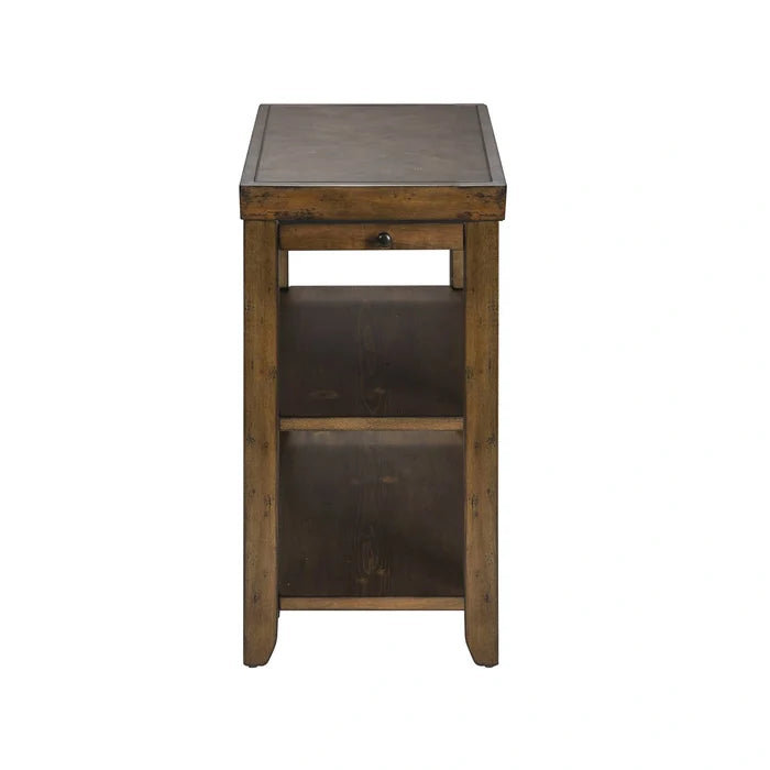 Mitchell Chairside Table in Brown image