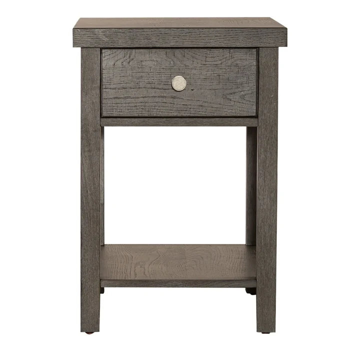 Modern Farmhouse Drawer Chair Side Table image