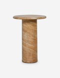 #color::Canyon-Faux-Travertine | Mona round stone drink table.