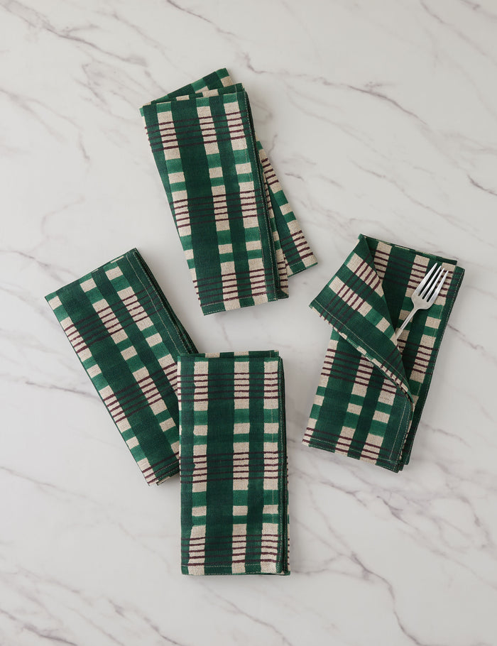 Green / Napkin -Set of 4