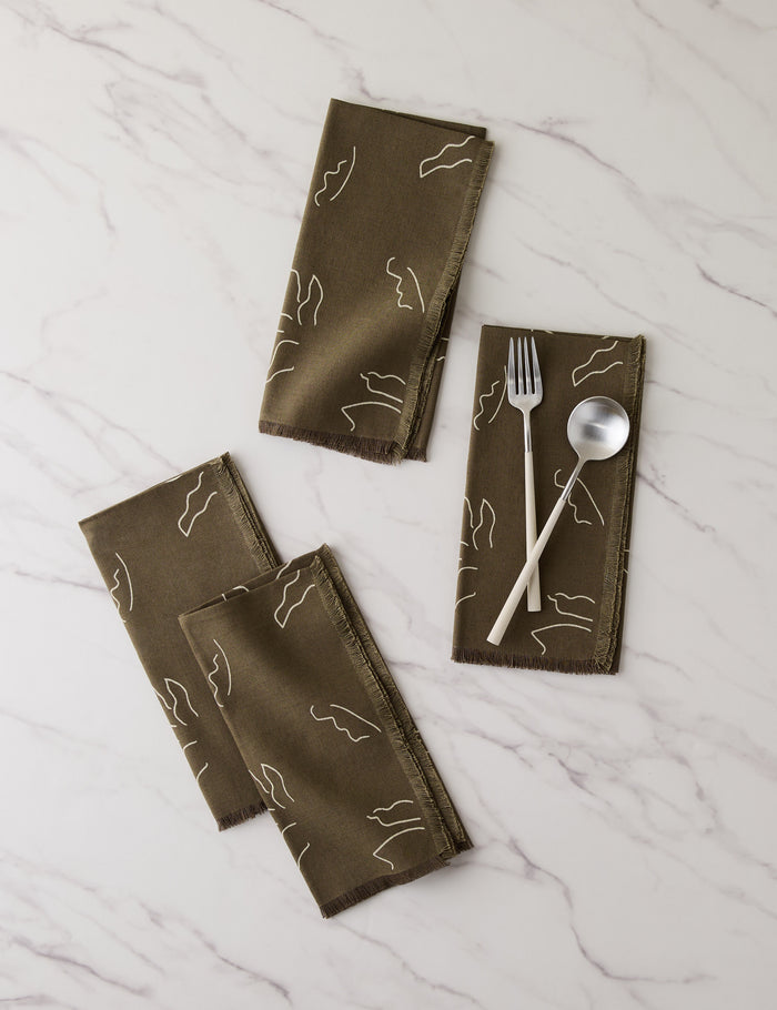 #color:dark-olive #style::napkin--set-of-4