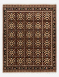 #color::taupe #size::2--x-3- #size::2-6--x-8--runner #size::3--x-5- #size::4--x-6- #size::5--x-8- #size::6--x-9- #size::8--x-10- #size::9--x-12- #size::10--x-14- #size::12--x-15- | The Ovidi heritage motif hand-knotted wool rug.
