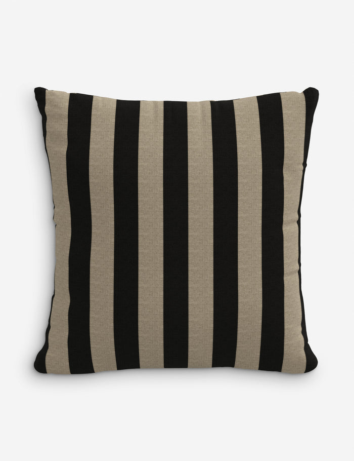 Black Tan Stripe / 20" x 20"
