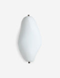 #color::white | Plush Puff sculptural wall sconce light
