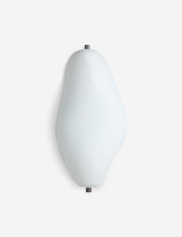 #color::white | Plush Puff sculptural wall sconce light