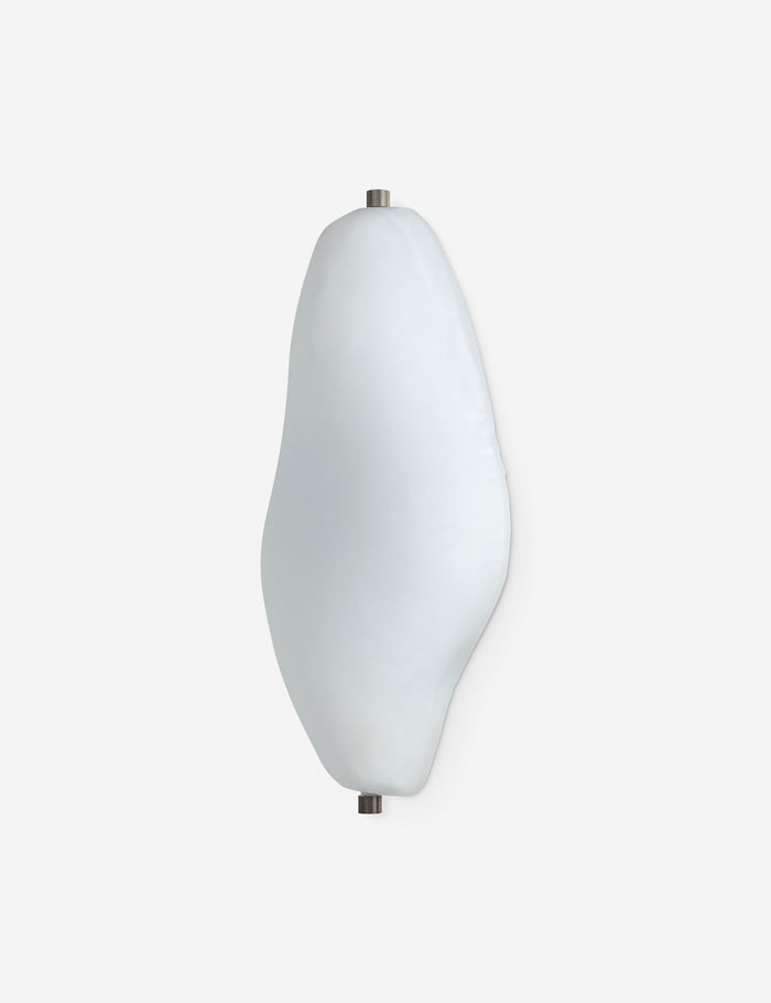 #color::white | Plush Puff sculptural wall sconce light