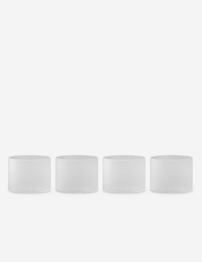 Frosted / Low Glasses -Set of 4