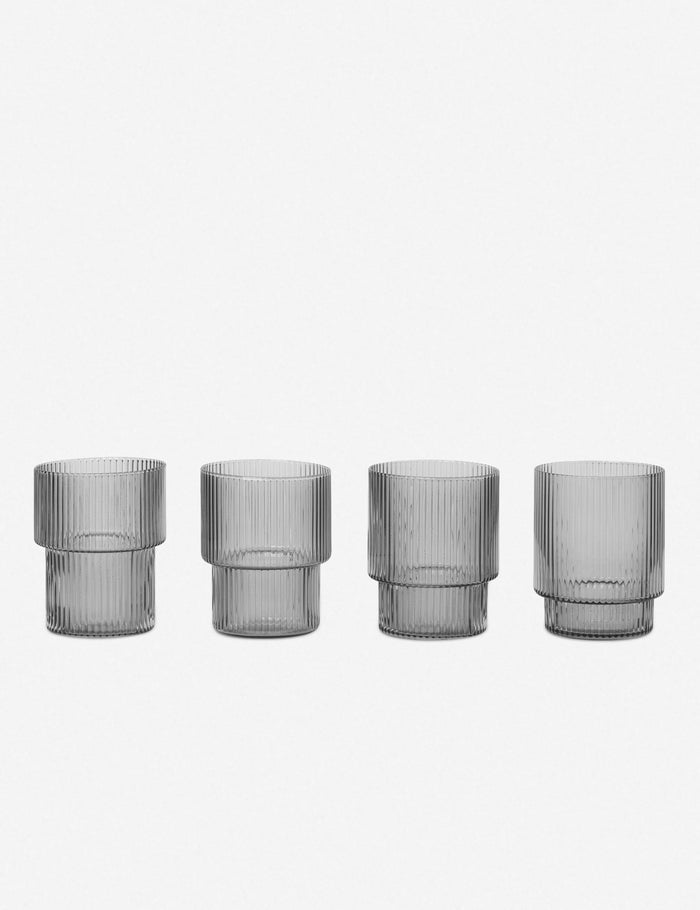 Gray / Glasses -Set of 4