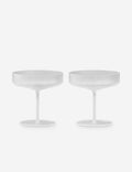 Frosted / Champagne Coupes -Set Of 2