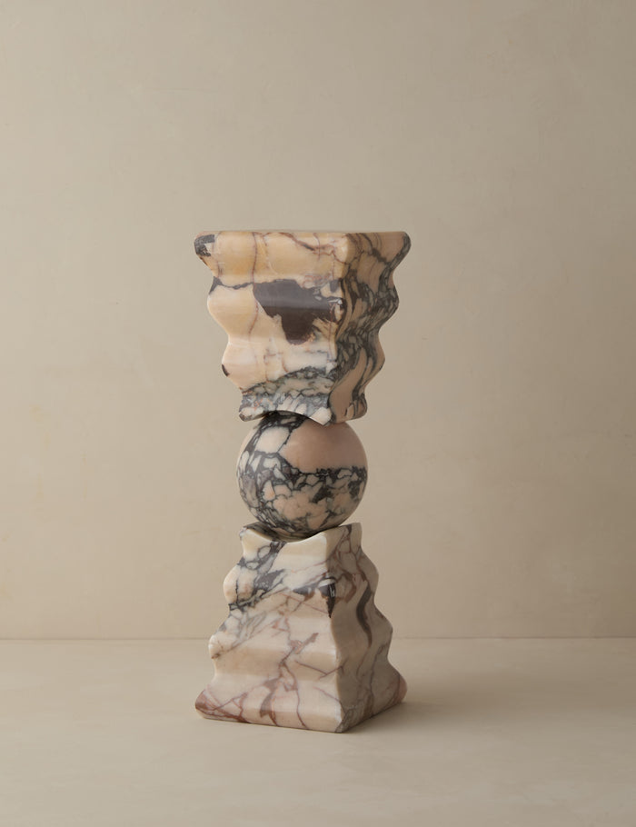 #color::pink | Sachia sculptural marble column