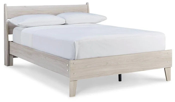 Natural / Full / Panel Bed|Platform Bed
