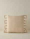 #color::light-natural | Sofia modern linen throw pillow.