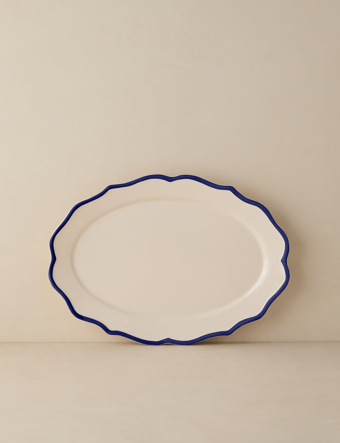 Jane in Blue / Oval Platter