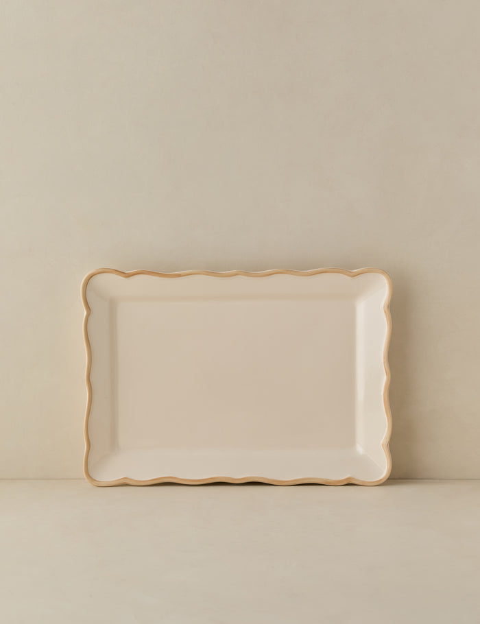 Colette in Beige / Rectangular Platter