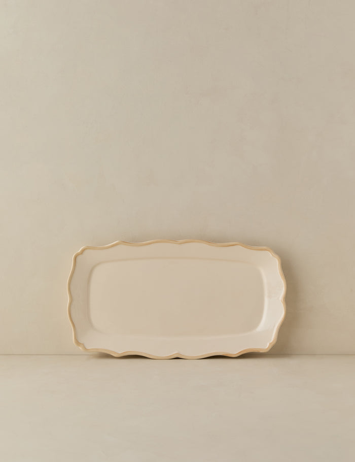 Colette in Beige / Rectangular Tray
