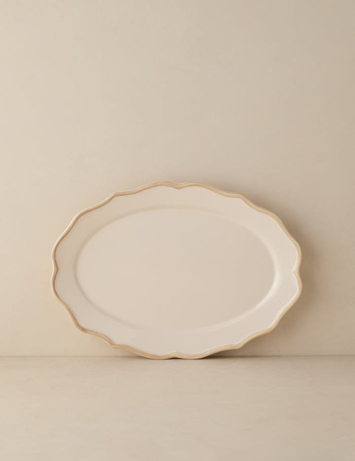 Colette in Beige / Oval Platter