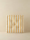 #color::yellow | Sunday striped outdoor throw pillow
