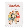 Teacher Thank You Card - Because Badass Miracle Worker